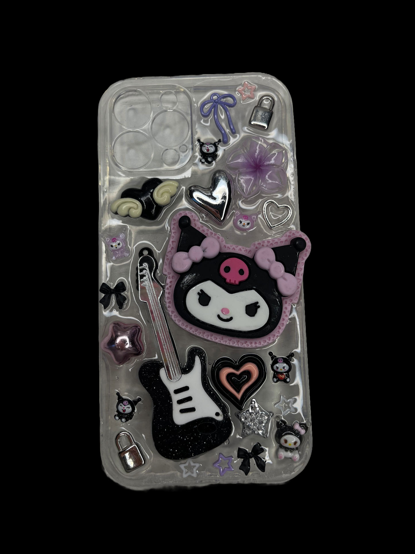 Kuromi Inspired Junked Case